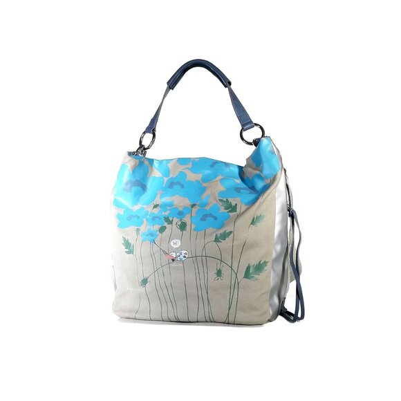 Nannini Palmiro Large Duck Bag Limited Edition Canvas w/ Floral Print - Picture 2 of 11